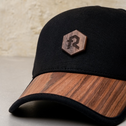 Cap with Wooden Touch